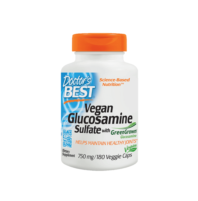 Doctor's Best Glucosamine Sulfate with GreenGrown Glucosamine Veggie Capsule