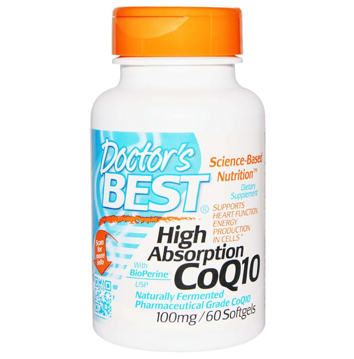 Doctor's Best High Absorption CoQ10 with Bioperine 100mg Soft Gelatin Capsule (60'S)