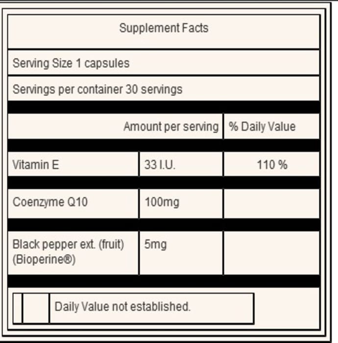 Doctor's Best High Absorption CoQ10 with Bioperine 100mg Soft Gelatin Capsule (60'S)