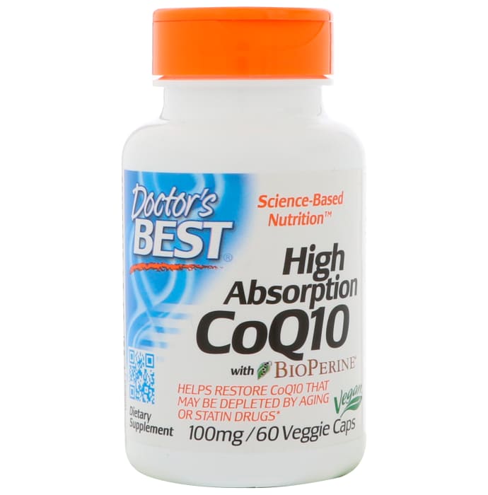 Doctor's Best High Absorption CoQ10 with Bioperine 100mg Veggie Capsule (60'S)