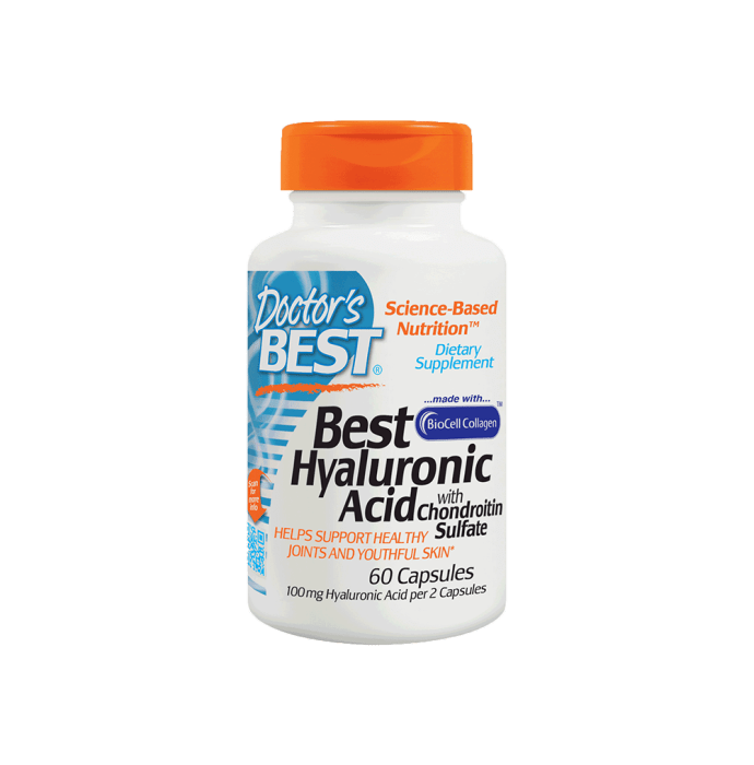 Doctor's Best Hyaluronic Acid with Chondroitin Sulfate 100mg Capsule (180'S)