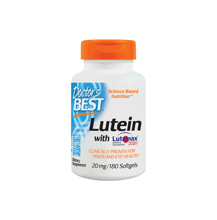 Doctor's Best Lutein with Lutemax 20mg Softgels (180'S)