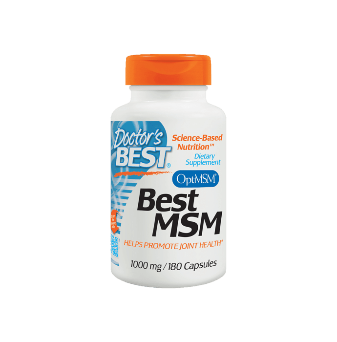 Doctor's Best MSM 1000mg Capsule (180'S)