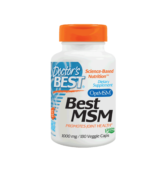 Doctor's Best MSM 1000mg Veggie Capsule