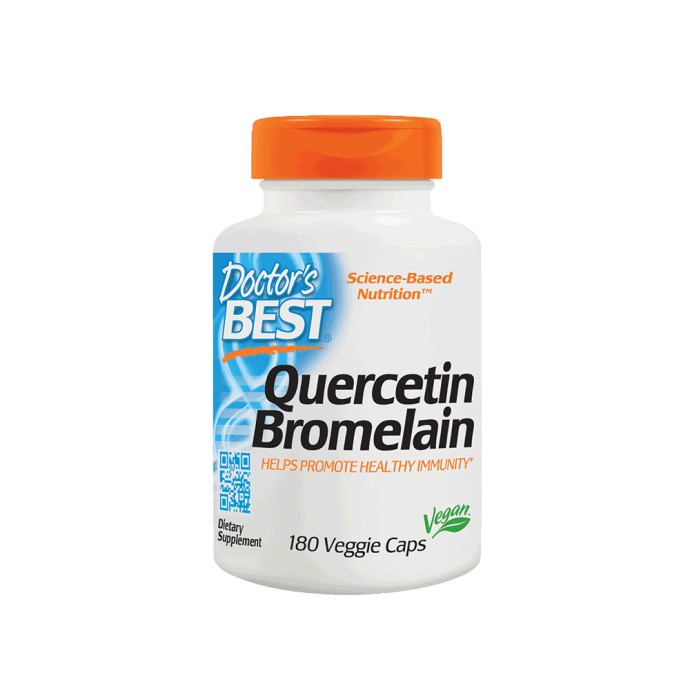 Doctor's Best Quercetin Bromelain Veggie Capsule