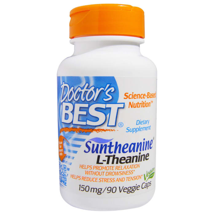 Doctor's Best Suntheanine L-Theanine 150mg Veggie Caps (90'S)