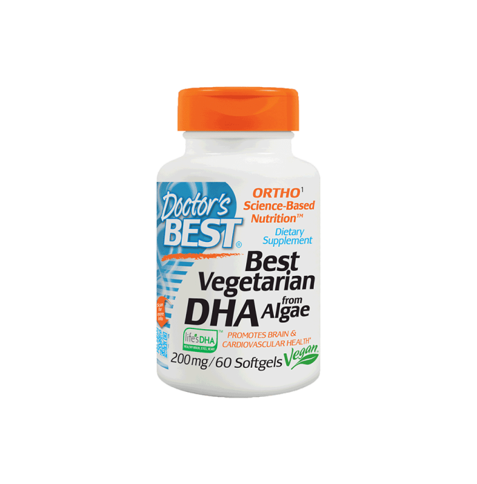 Doctor's Best Vegetarian DHA from Algae 200mg Softgels (60'S)