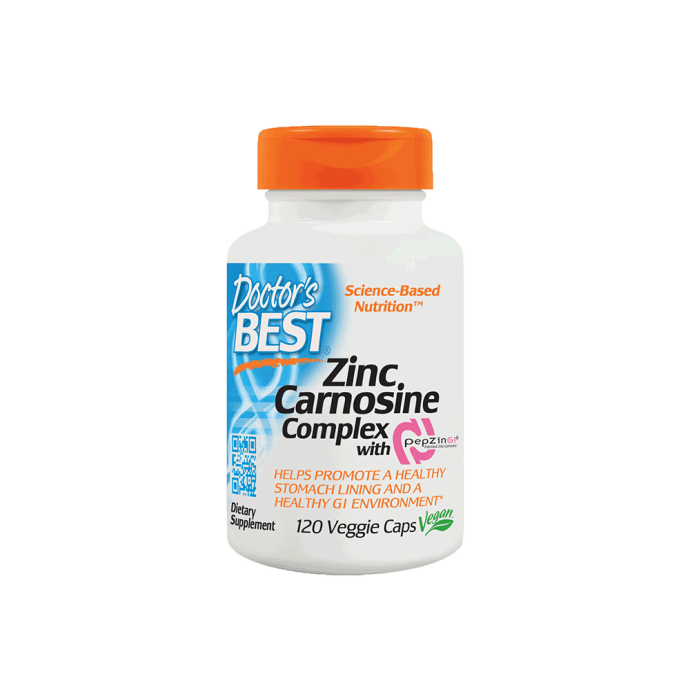 Doctor's Best Zinc Carnosine Complex with Pepzin GI Veggie Capsule