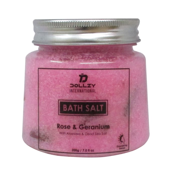 Dollzy International Bath Salt Rose and Geranium (200gm)