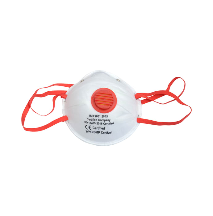 Dominion Care KN95 Anti Pollution Face Mask with Red Breathing Valve