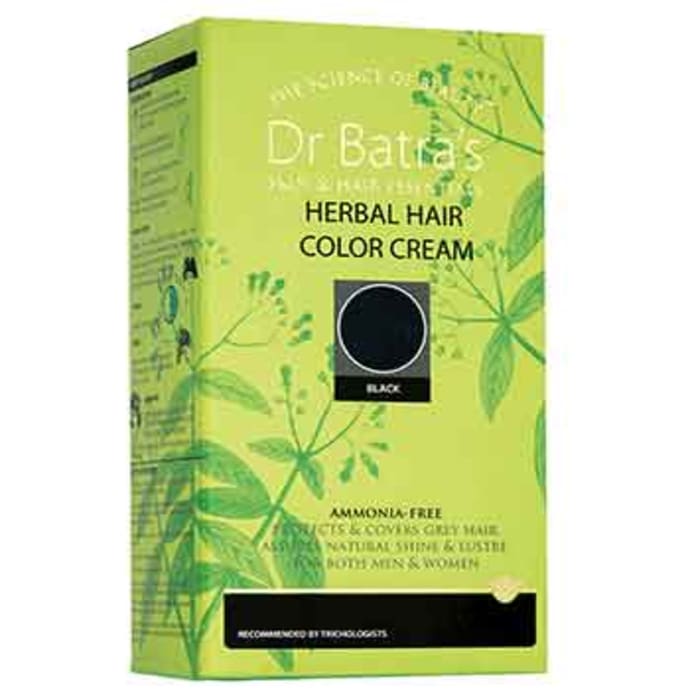 Dr Batra's Herbal Hair Color Cream Black (130gm)