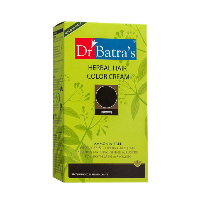 Dr Batra's Herbal Hair Color Cream Brown (130gm)