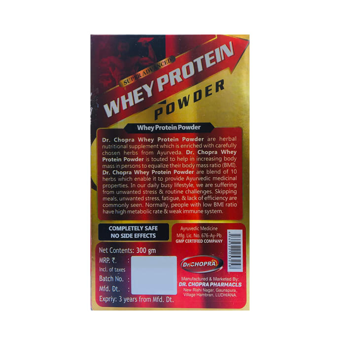 Dr Chopra Super Advanced Whey Protein Powder Chocolate (300gm)