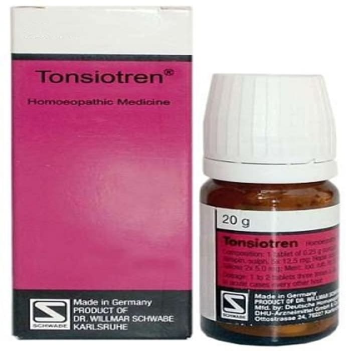Dr willmar schwabe germany tonsiotren tablet (20gm)