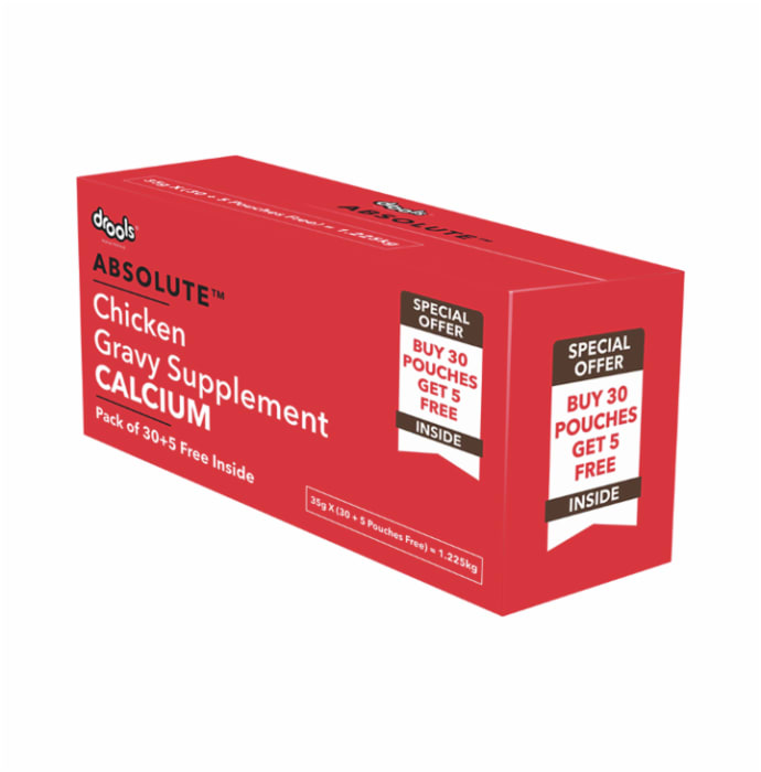 Drools Absolute Calcium Gravy Supplement for Dog (35gm Each) Chicken Flavour