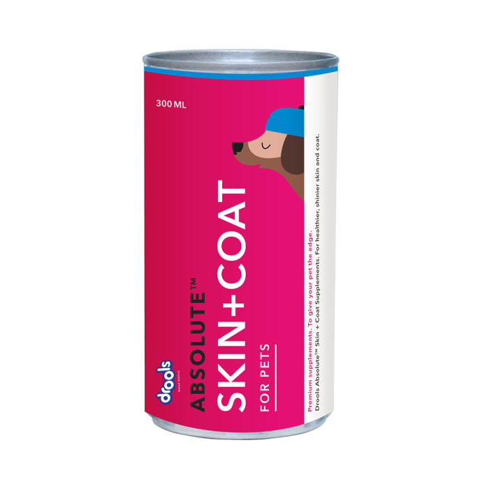 Drools Absolute Skin + Coat Syrup - Dog Supplement (300ml)