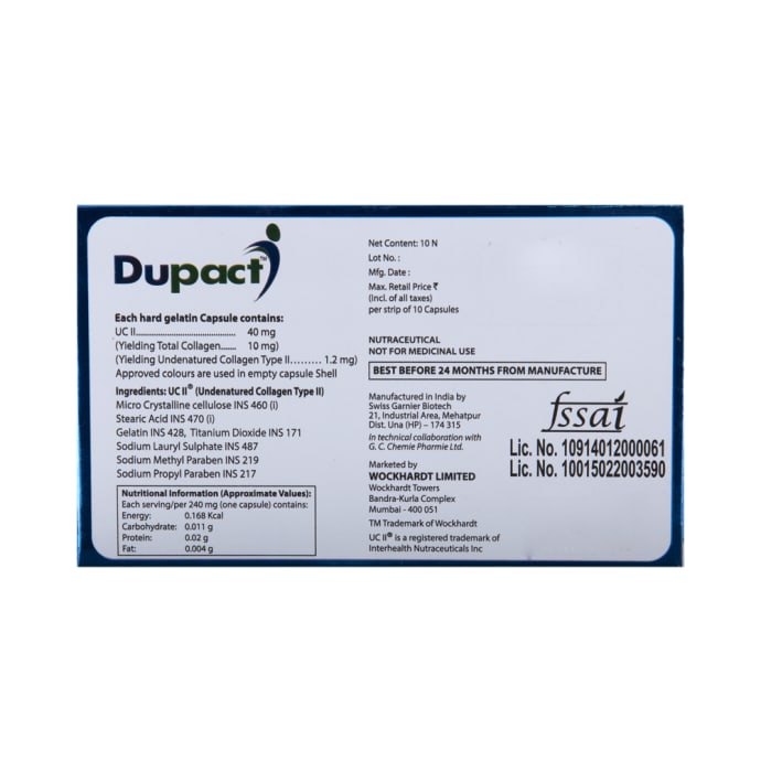 Dupact 40mg capsule (10'S)