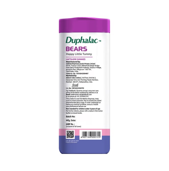 Duphalac Bears Lactulose Strawberry Gummy