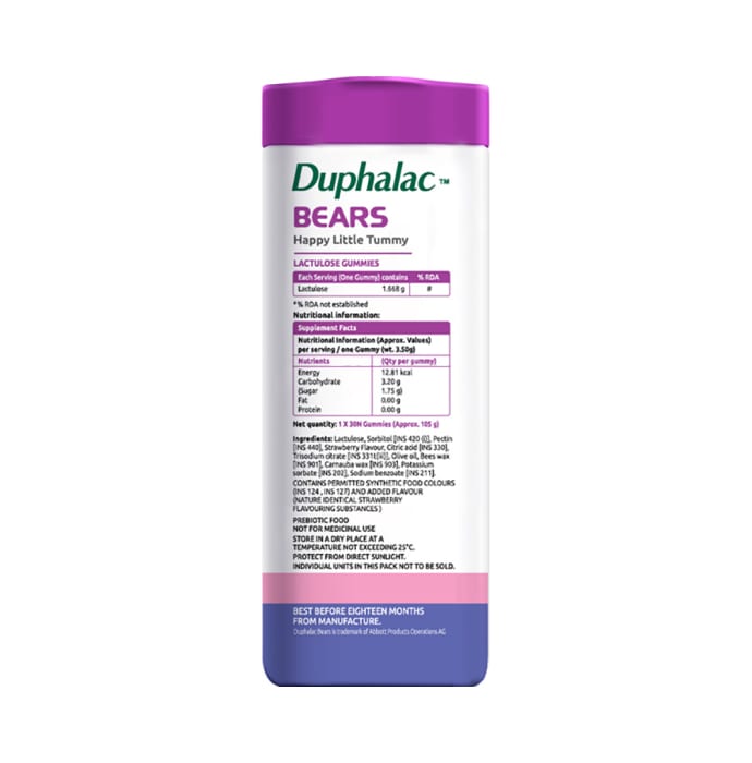 Duphalac Bears Lactulose Strawberry Gummy