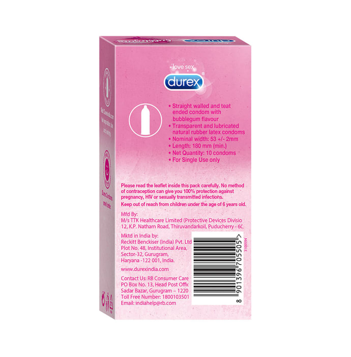 Durex Bubblegum Flavoured Condom