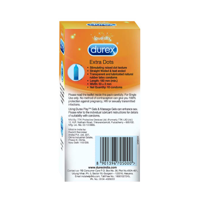 Durex Extra Dots Condom 10s (Buy 2 Get 1 Free)