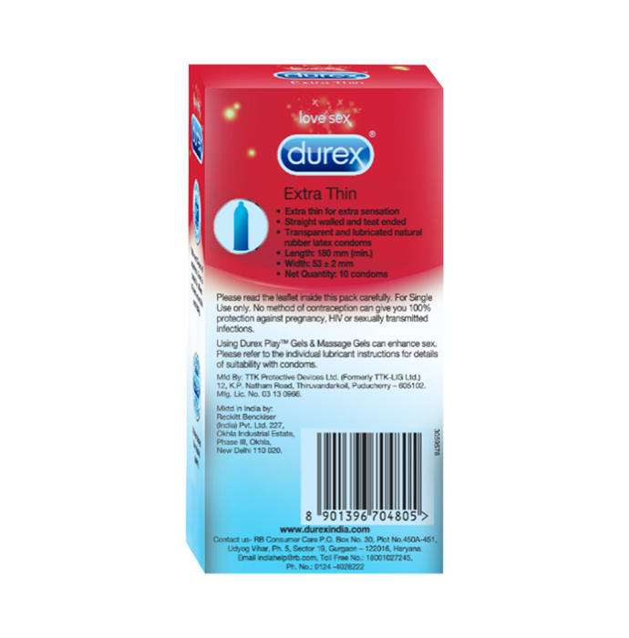 Durex Extra Thin Condom 10s (Buy 2 Get 1 Free)