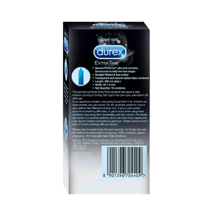 Durex Extra Time Condom 10s (Buy 2 Get 1 Free)