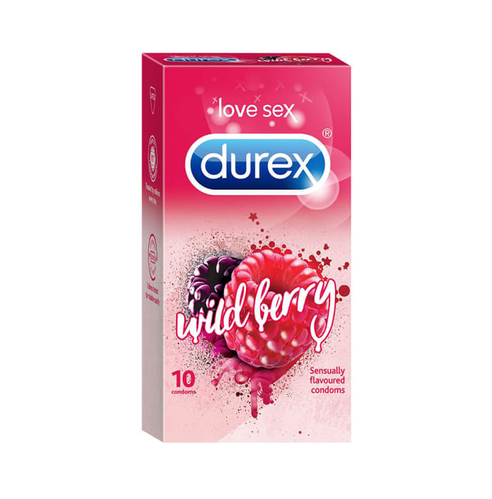 Durex Flavoured Condom (10 Pcs Each) Wild Berry