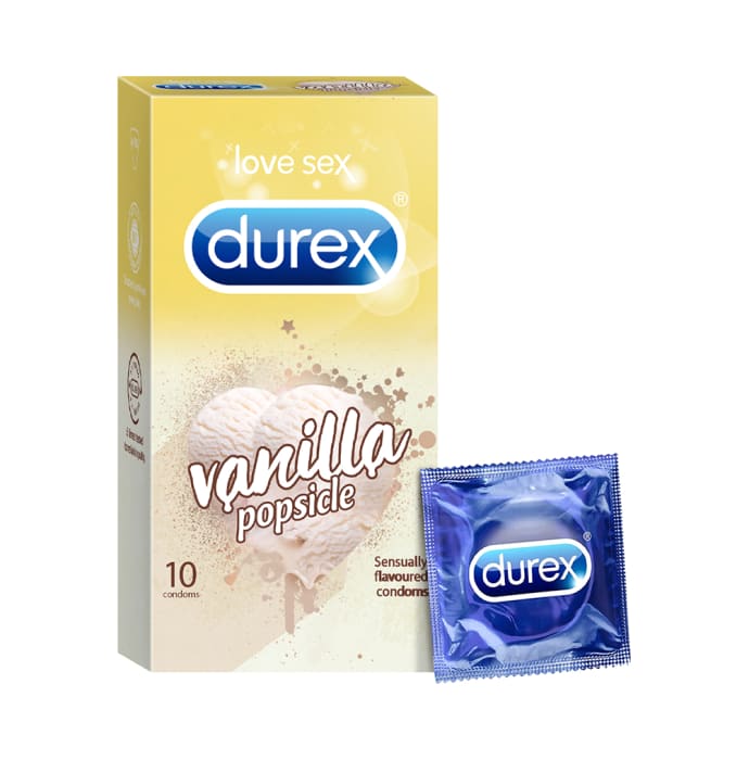 Durex Vanilla Popsicle Flavoured Condom