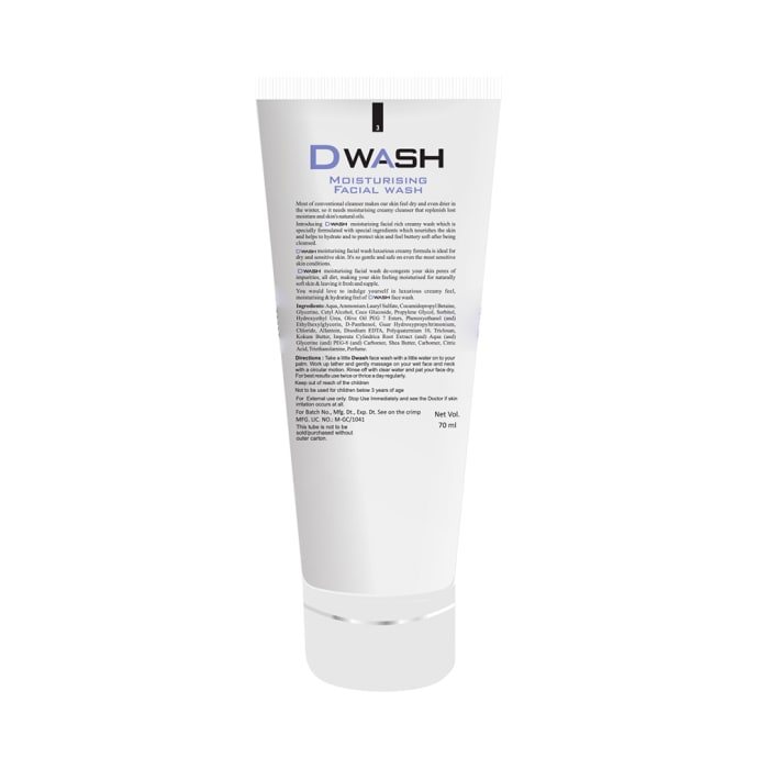 DWash Moisturising Facial Wash (70ml)