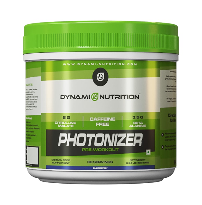 Dynami Nutrition Caffeine Free Photonizer Pre-Workout Powder Blueberry (0.94lb)