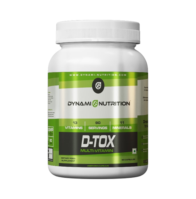 Dynami Nutrition D-Tox Multi-Vitamin Vegetarian Capsules