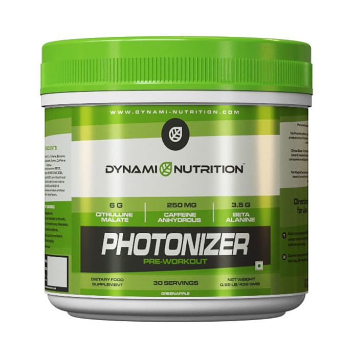 Dynami Nutrition Photonizer Pre-Workout Powder Green Apple (0.95lb)