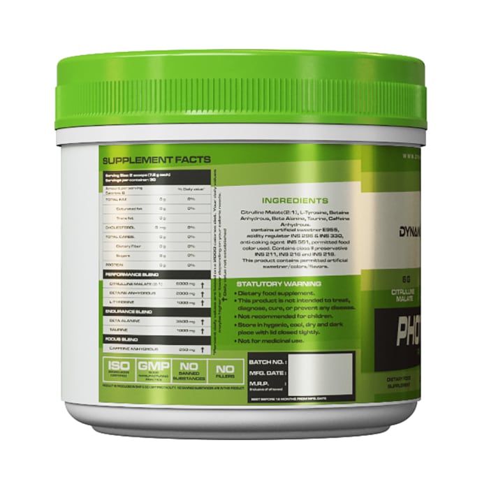 Dynami Nutrition Photonizer Pre-Workout Powder Green Apple (0.95lb)