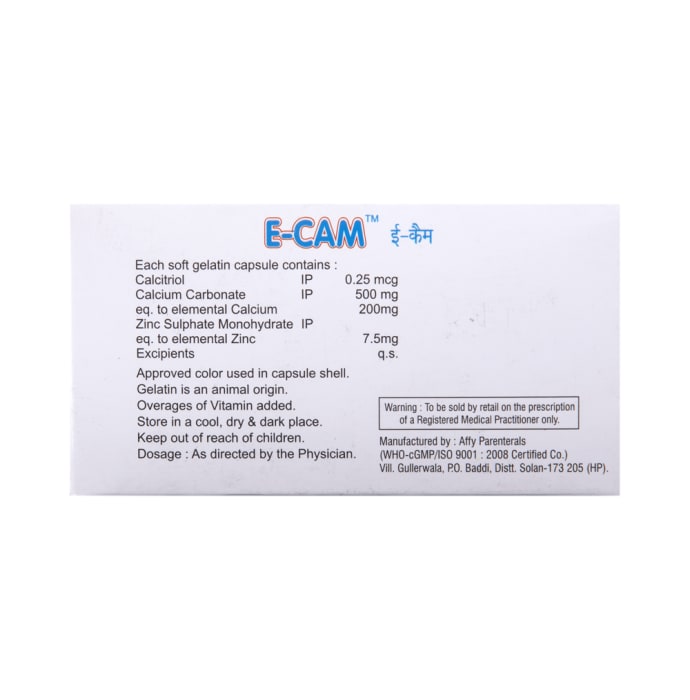 E-cam soft gelatin capsule (10'S)