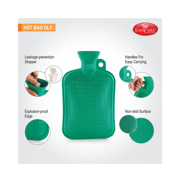 Easy Care EC 1008 Hot Water Bag Deluxe Green with cover