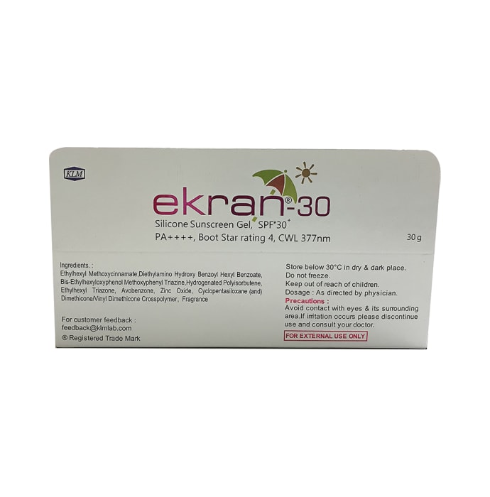 Ekran -30 silicone sunscreen gel (30gm)