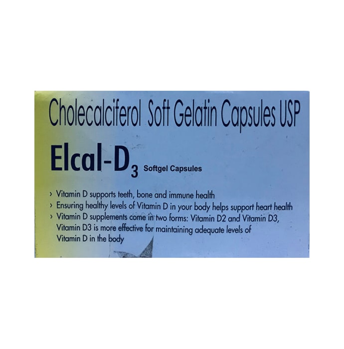 Elcal-D3 Soft Gelatin Capsule (4'S)