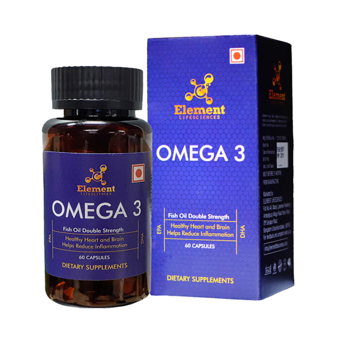 Element Lifesciences Omega 3 Fish Oil Double Strength Capsule (60'S)