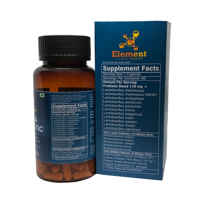 Element Lifesciences Pre & Probiotic Vegetarian Capsule