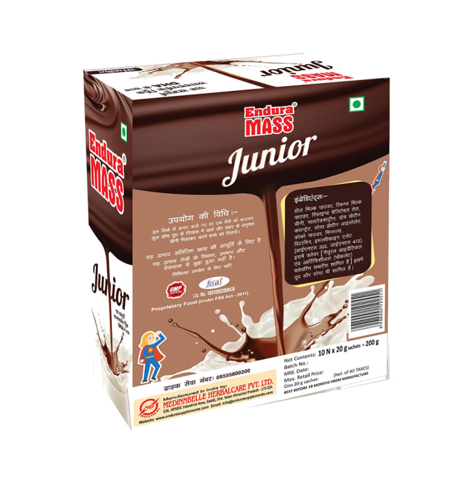 Endura Mass Junior Powder Chocolate (200gm)