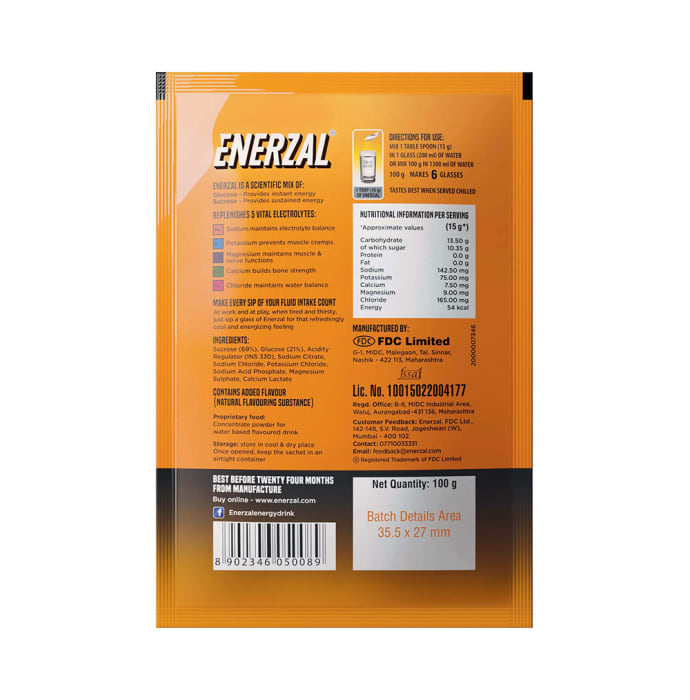 Enerzal powder orange (100gm)