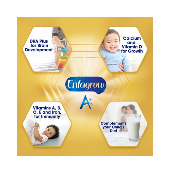 Enfagrow a+ stage 4 nutritional milk powder (2 years and above) bib (refill pack) vanilla (750gm)