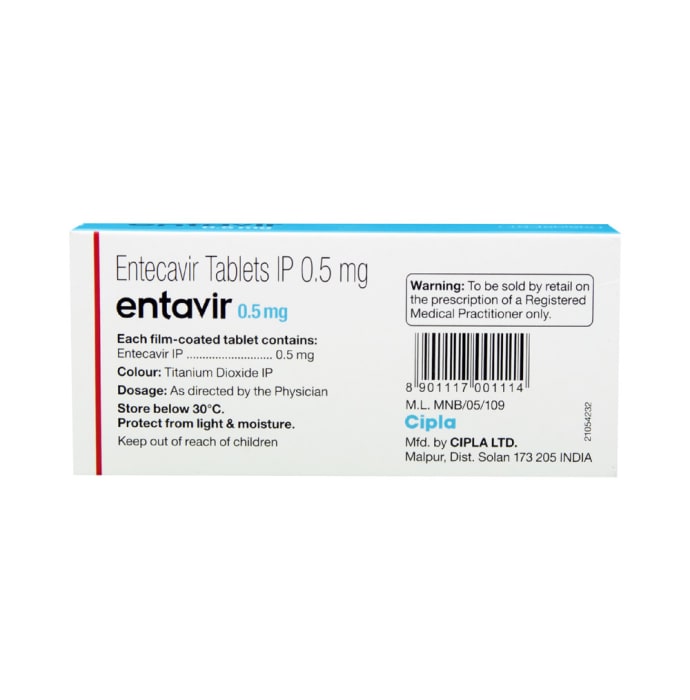 Entavir 0.5mg Tablet (10'S)