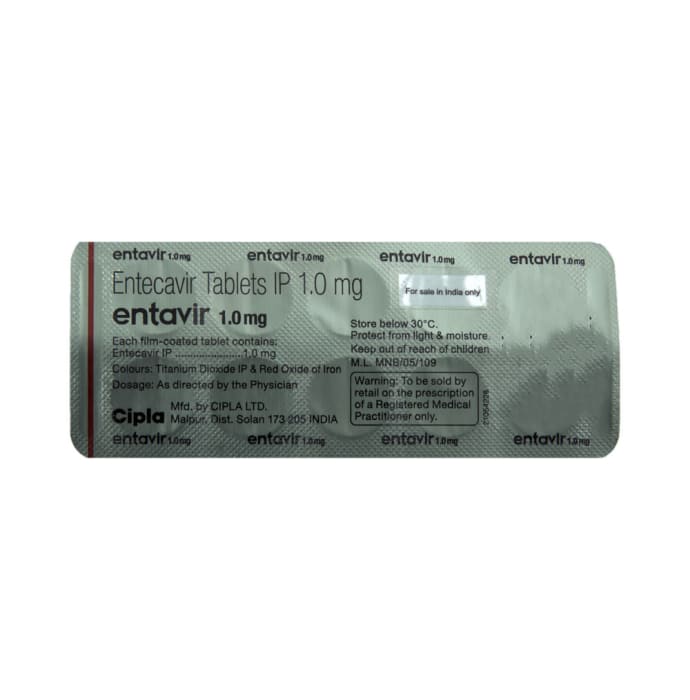 Entavir 1mg Tablet (10'S)