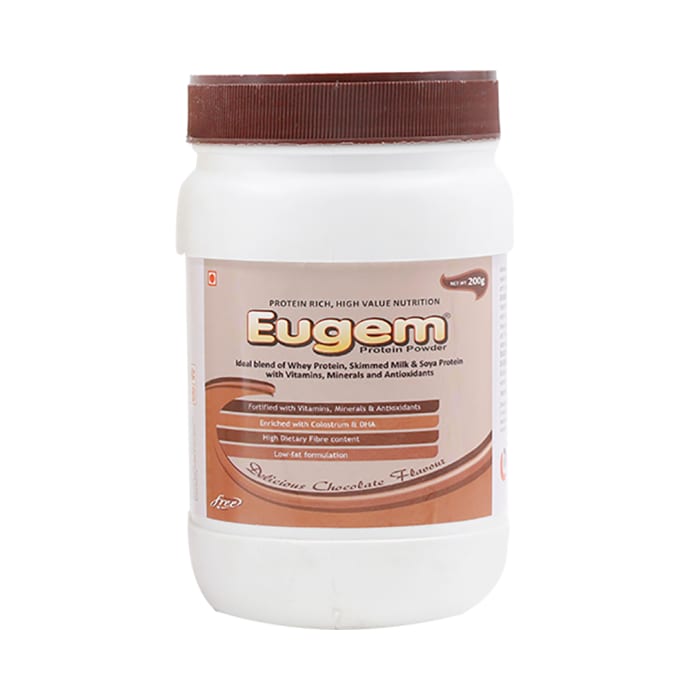 Eugem Protein Powder Delicious Chocolate Sugar Free (200gm)