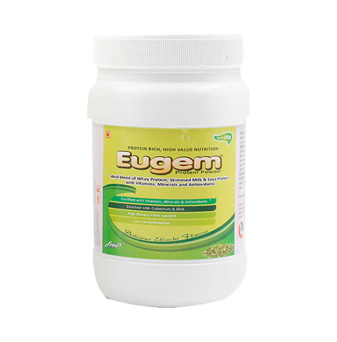 Eugem Protein Powder Delicious Eliachi Sugar Free (200gm)