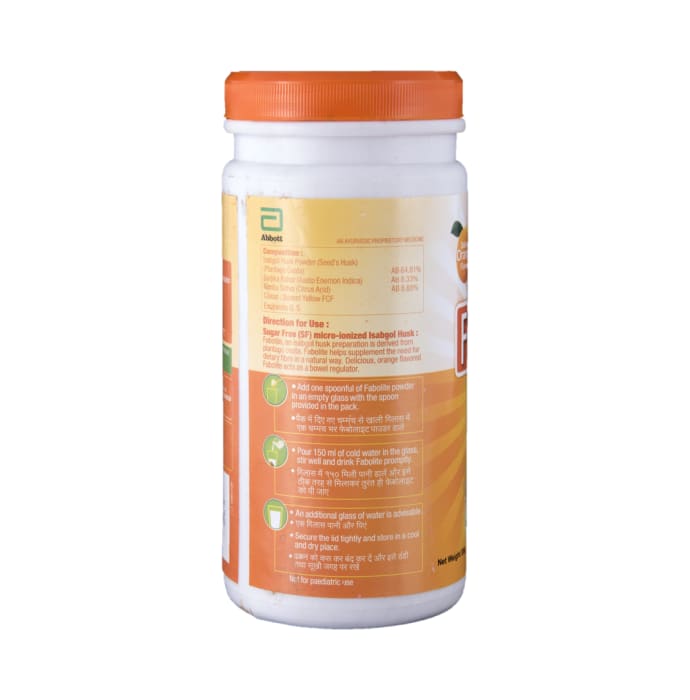 Fabolite Powder Orange Sugar Free (300gm)