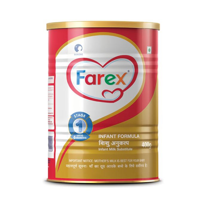 Farex stage 1 infant formula powder tin