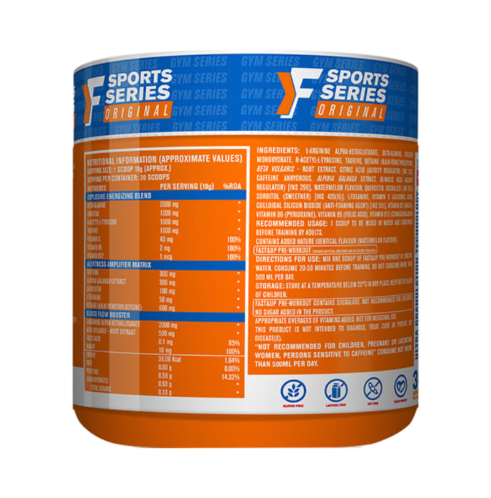 Fast&Up Pre-Workout Pre-Training Powder (300gm)